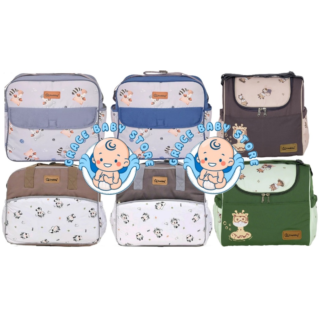 Snobby Tas Medium / Snobby Tas Bayi Medium Krowy / Diaper Bag Bayi Sedang / Snobby Tas Sedang