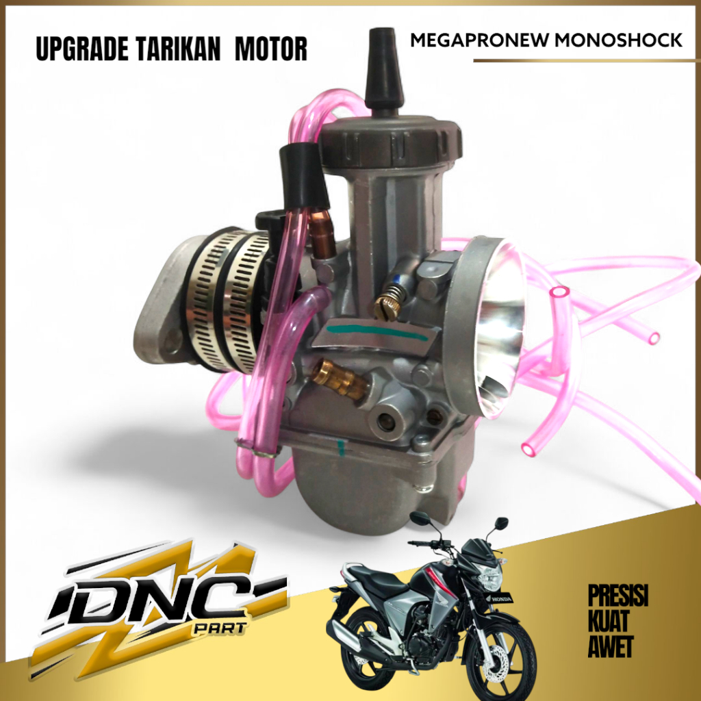 PAKET KARBU BESAR PWK 42 + INTAKE MEGAPRO NEW MONOSHOCK — UPGRADE MAKSIMAL