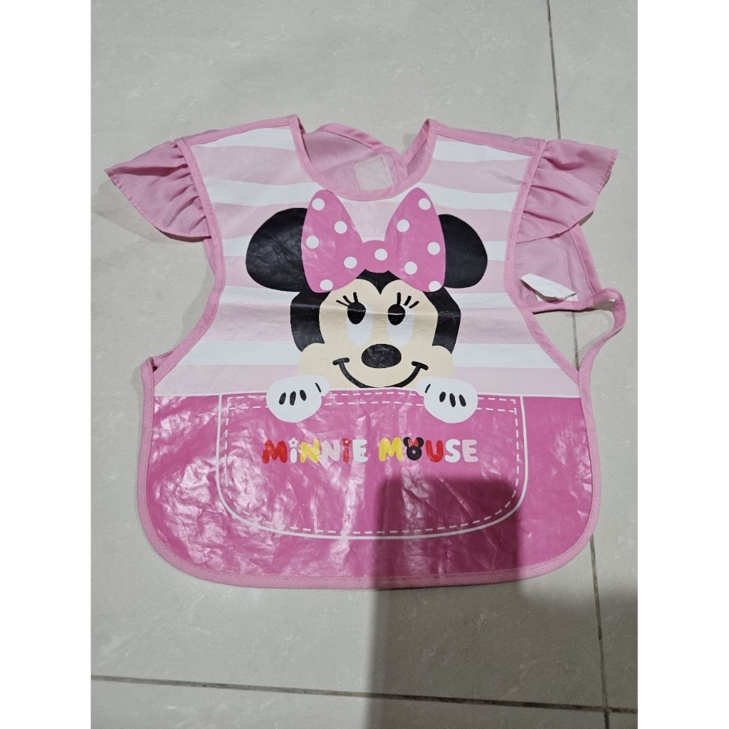 PRELOVED SECOND SLABER CELEMEK MAKAN BAYI MPASI NEWBORN BAJU APRON ANTI AIR BABY BIB WATERPROOF VEST