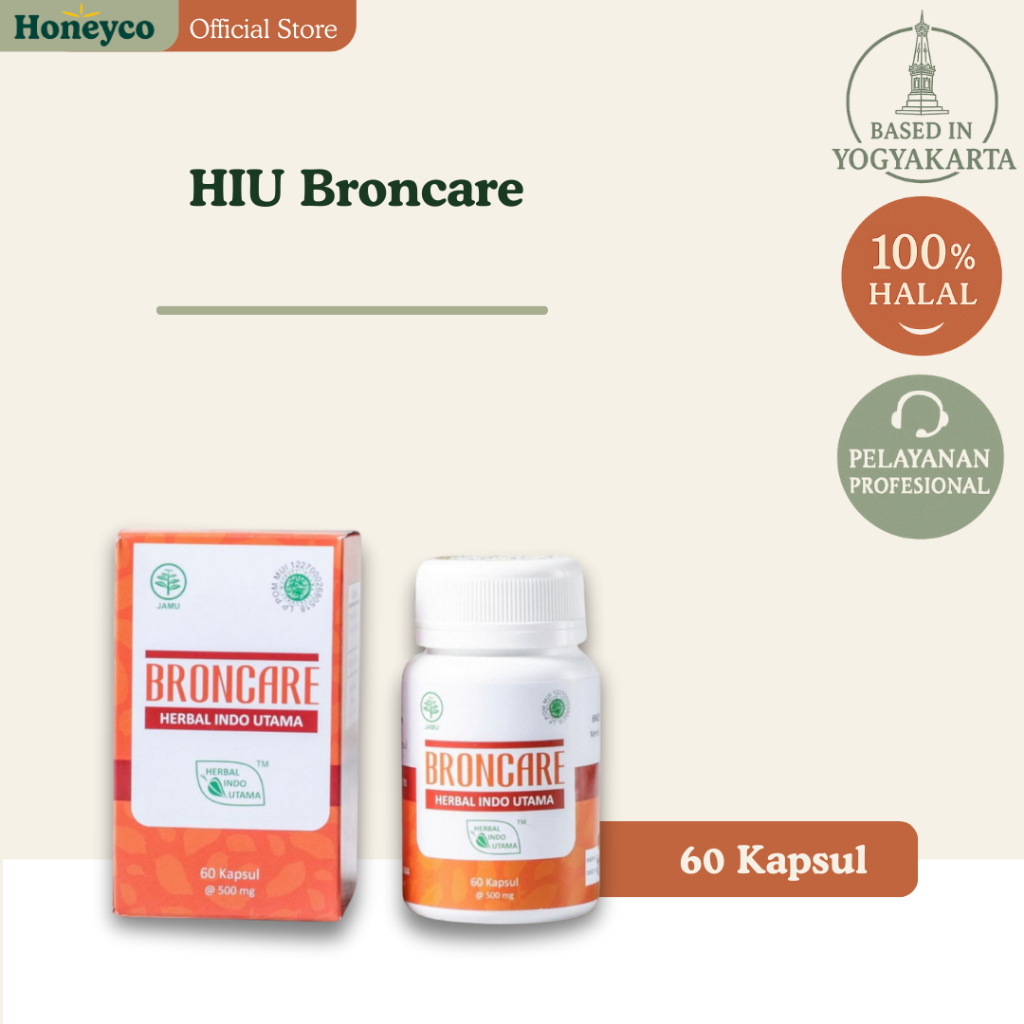 HIU Broncare - Herbal Asma , Batuk Dan Sesak Nafas - Obat Asma Ampuh