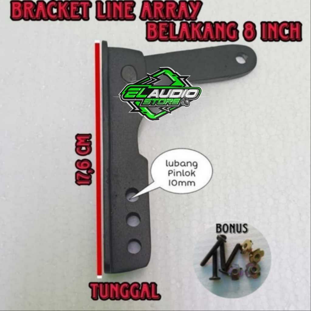 Bracket Gantung BOX Line Array 8in / Breket 8 inch (BELAKANG) Bahan Diral Almunium