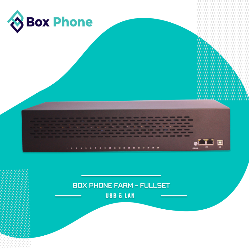 Box Phone Farm – Fullset (WiFi/LAN), Plug & Play