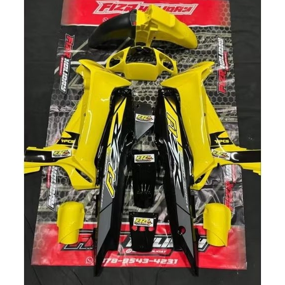 STRIPING MOTOR FIZR MALAYSIA KUNING HITAM