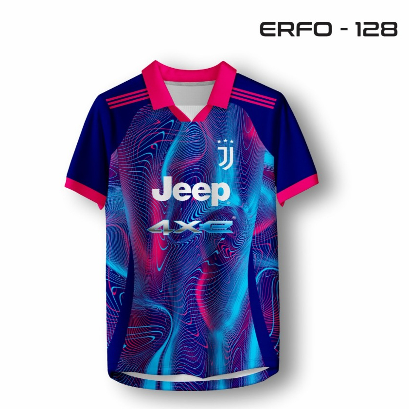 Jersey Juventus Third Terbaru Biru Pink Motif Abstrak Jeep ERFO.ID-128