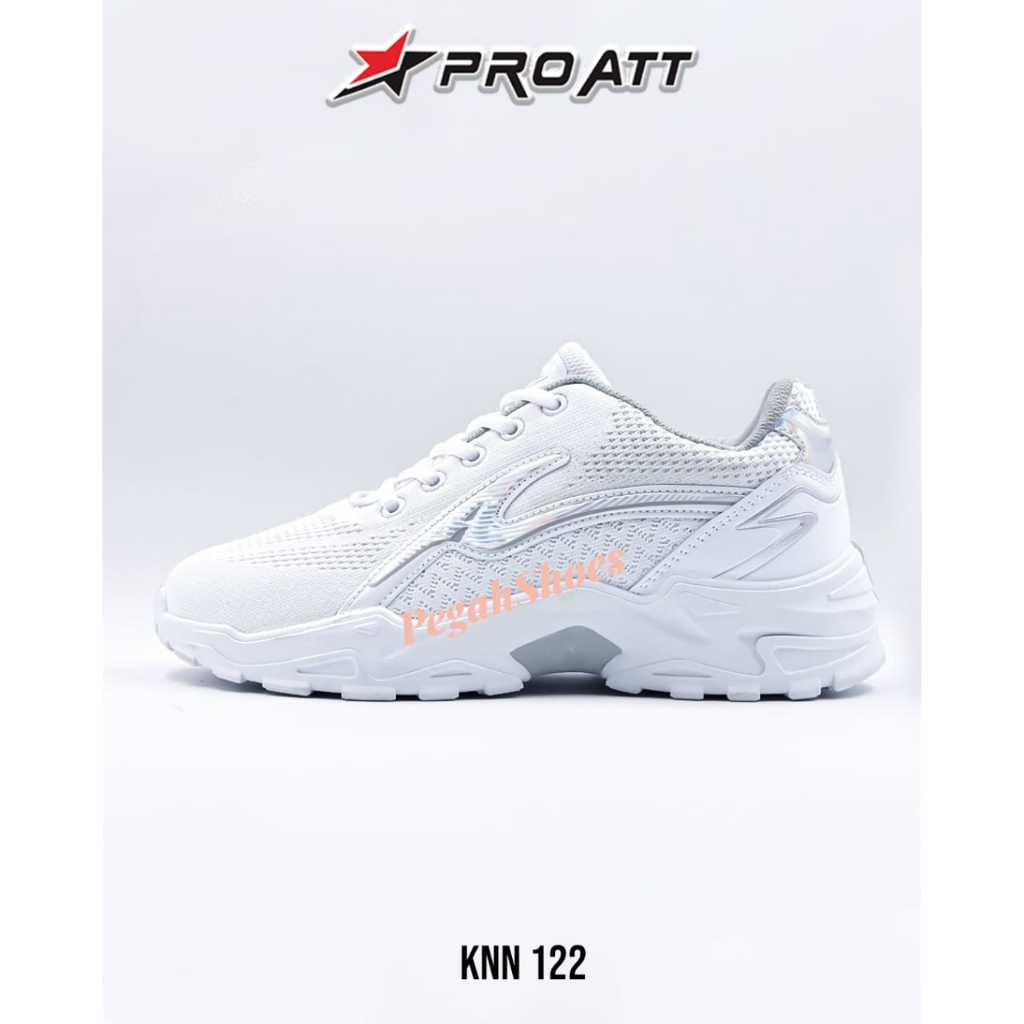 PRO Att KNN 122 SEPATU PUTIH POLOS WANITA DEWASA KEKINIAN KETS