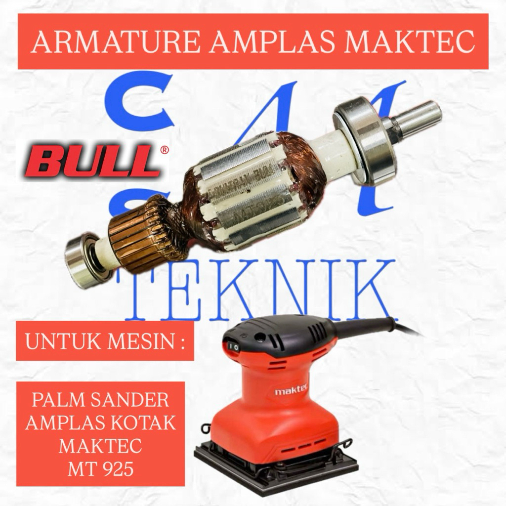 ARMATURE ANGKER PALM SANDER MAKTEC MT 925 ANGKER MESIN AMPLAS KOTAK MAKTEC MT925