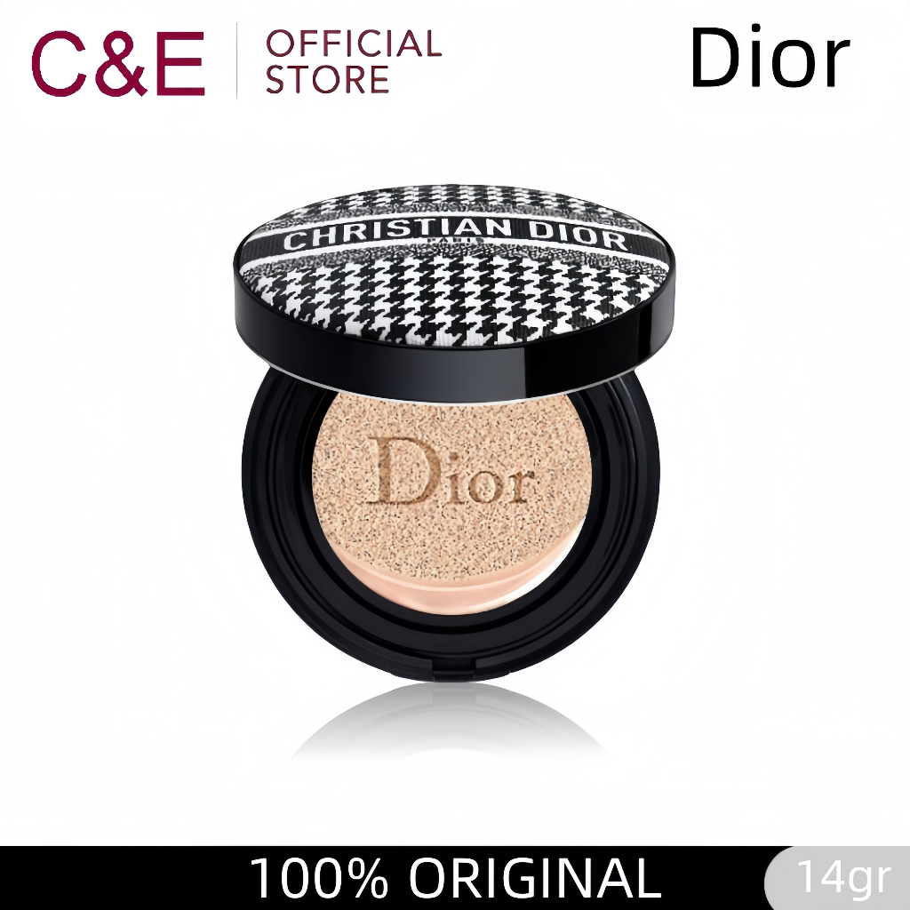 DIOR FOREVER COUTURE PERFECT CUSHION - NEW LOOK LIMITED EDITION/ADORNED WITH THE ICONIC HOUNDSTOOTH 