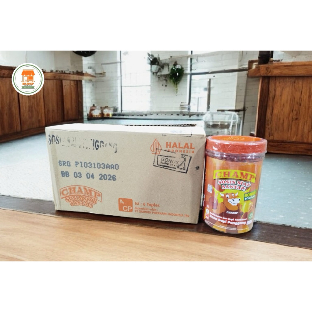 Sosis Champ siap makan perDUS