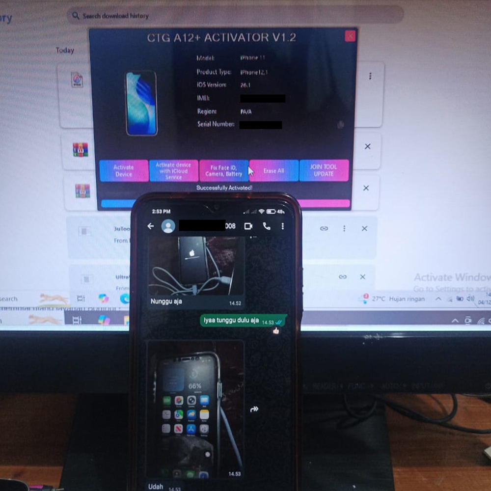 Bypass Icloud Iphone XR ios 18.6 sampai ios 26.0 up to iPhone 17 Pro Max dan Ipad