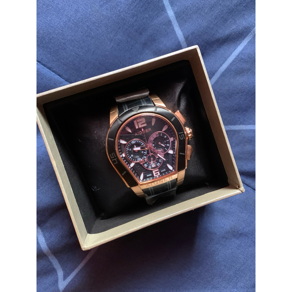 Jam Tangan Aigner Palermo Chronograph Aktif Original