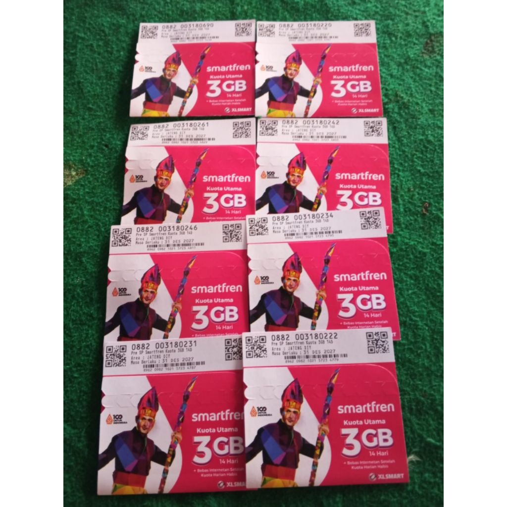 Kartu perdana smatfren kuota 5 GB Unlimited 14 hari