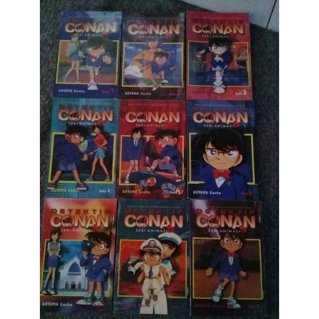 komik conan serial tv set 1-9