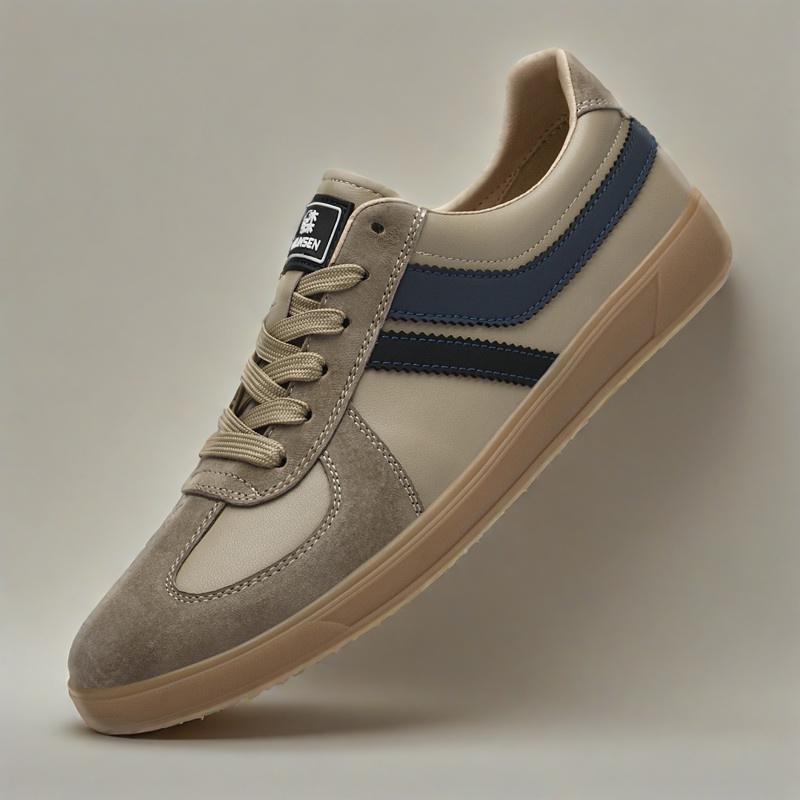 Sepatu Kasual Pria Baru Sneaker Slip On Trendy Korea Modis Desain Ringan Memberi Kenyamanan Lari Ker