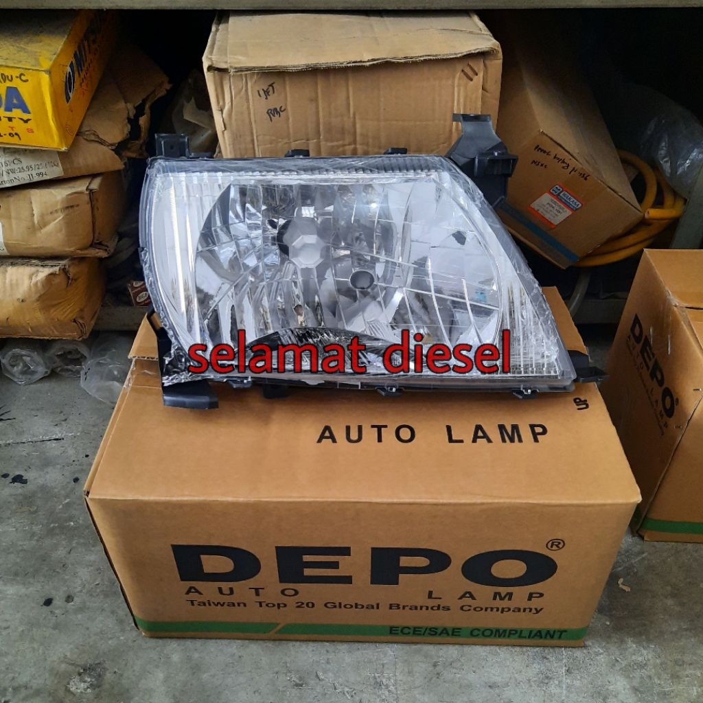Lampu Depan Besar Head Lamp Headlamp Kijang Kapsul EFI LGX 2003 2004 DEPO mlm-llCr