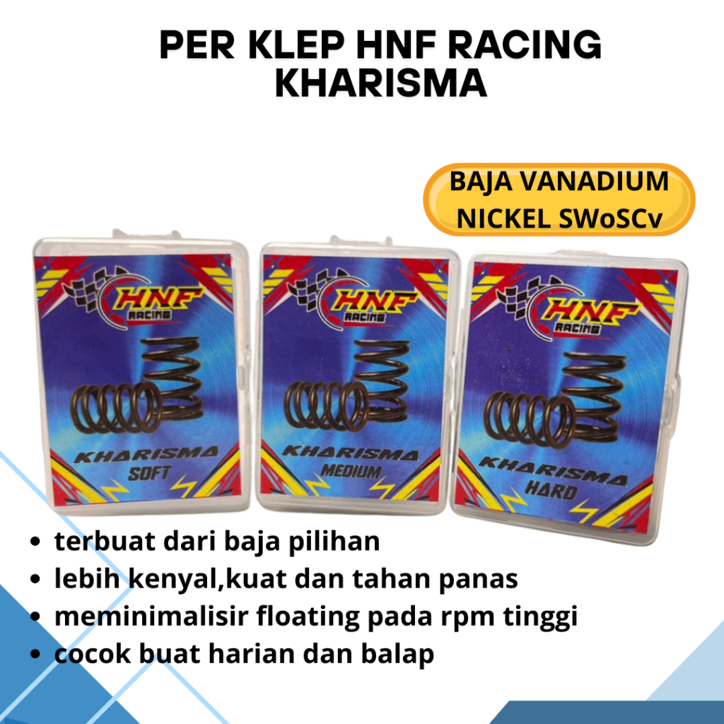 Per Klep HNF Racing Kharisma Supra 125 SOFT MEDIUM HARD