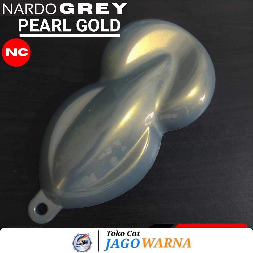 Paket Cat Nardo Grey & Efek Gold jenis NC, Cat Abu-abu 200ml + 100ml Lembayung Gold, Cat Body Motor 