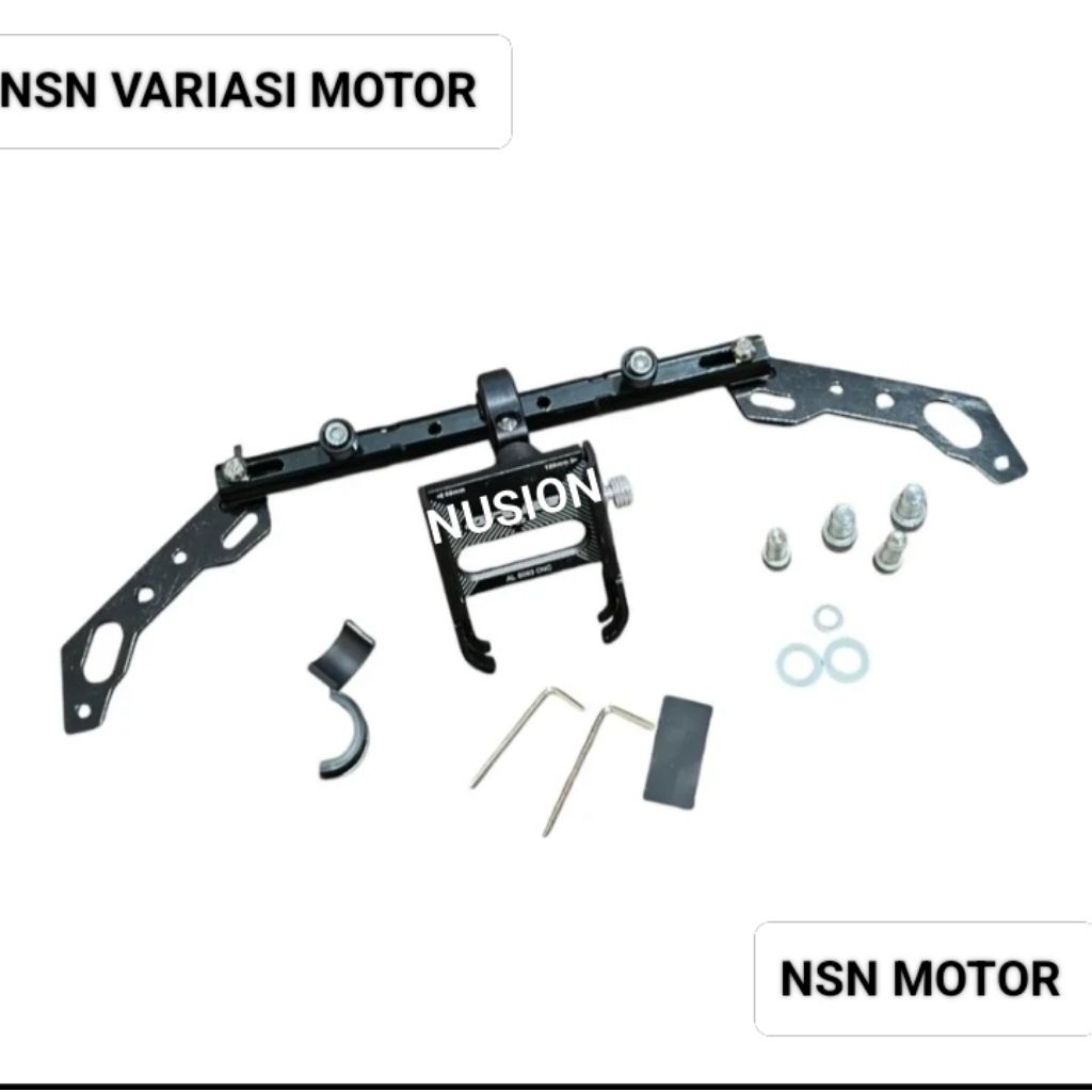 Holder HP Motor Plus Palang Stang Stang Full Aluminium CNC Motor Nmax Beat Vario Mio