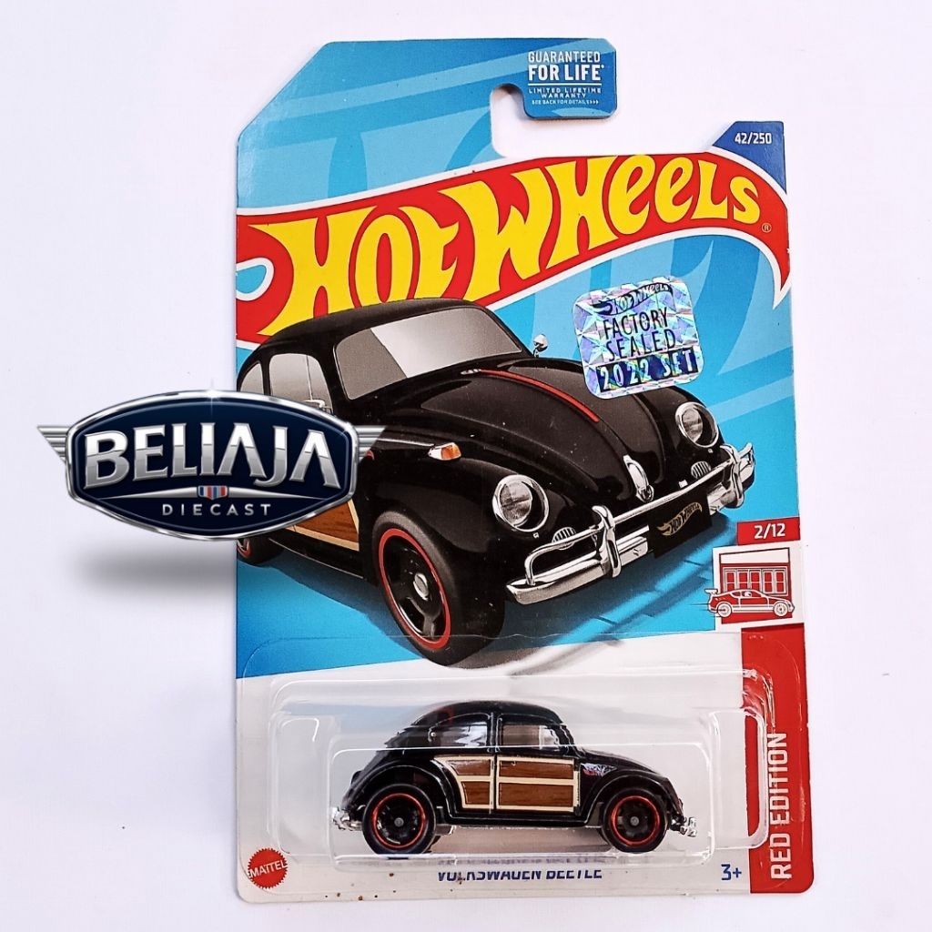 HOT WHEELS VW VOLKSWAGEN BEETLE BLACK RED EDITION FS