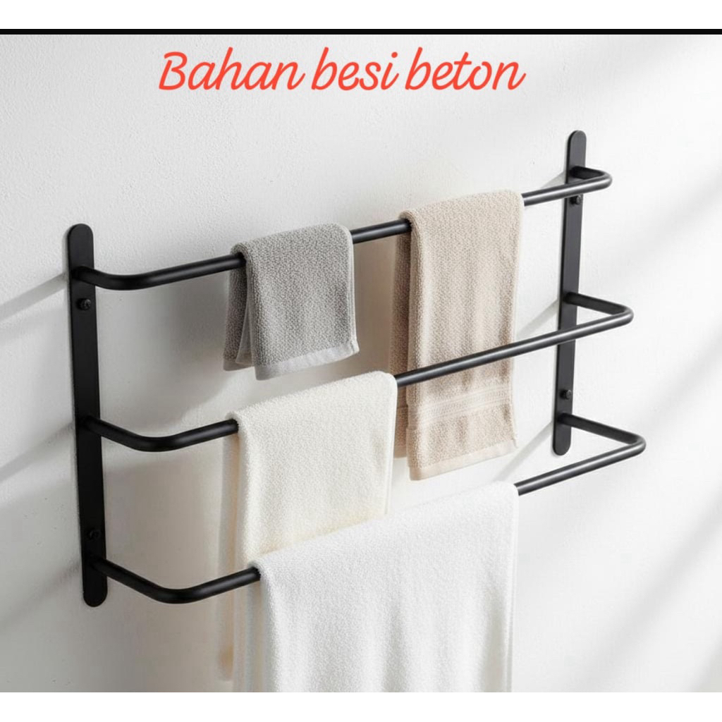 Jemuran Handuk | Rak Handuk besi tempel dinding
