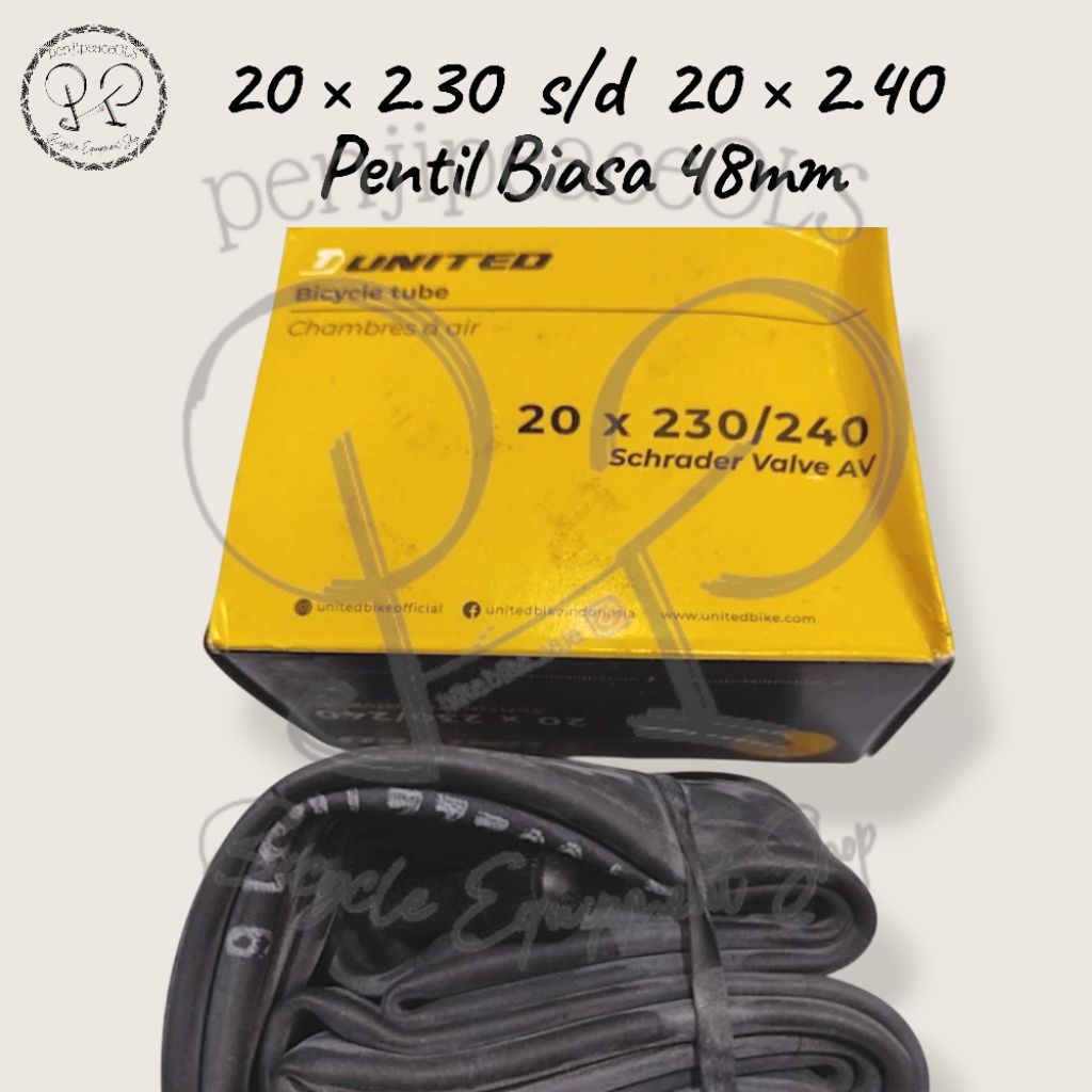 Ban dalam united 20 x 2.30 - 2.40 ban dalam sepeda 20x230/240 ban sepeda 20x2.40 ban dalem 20 inch