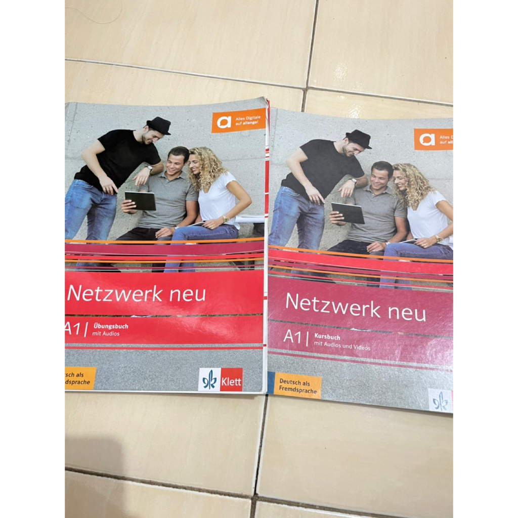 Preloved Original Buku Netzwerk A1 Kursbuch & Übungsbuch Bahasa Jerman