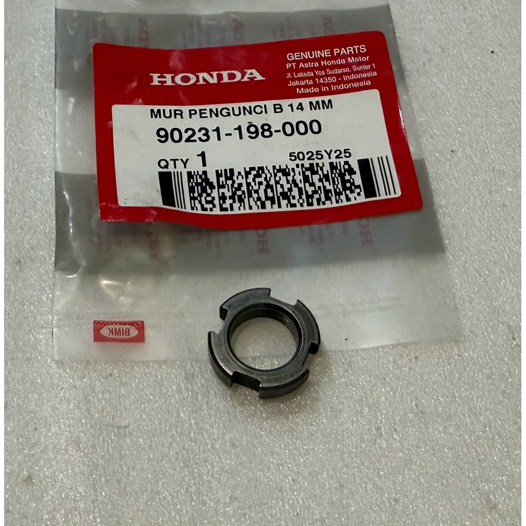 Mur Ketok 14mm Pengunci Kopling Prima Grand Legenda WIN Supra Lama X Fit Blade Revo Ori AHM 90231198