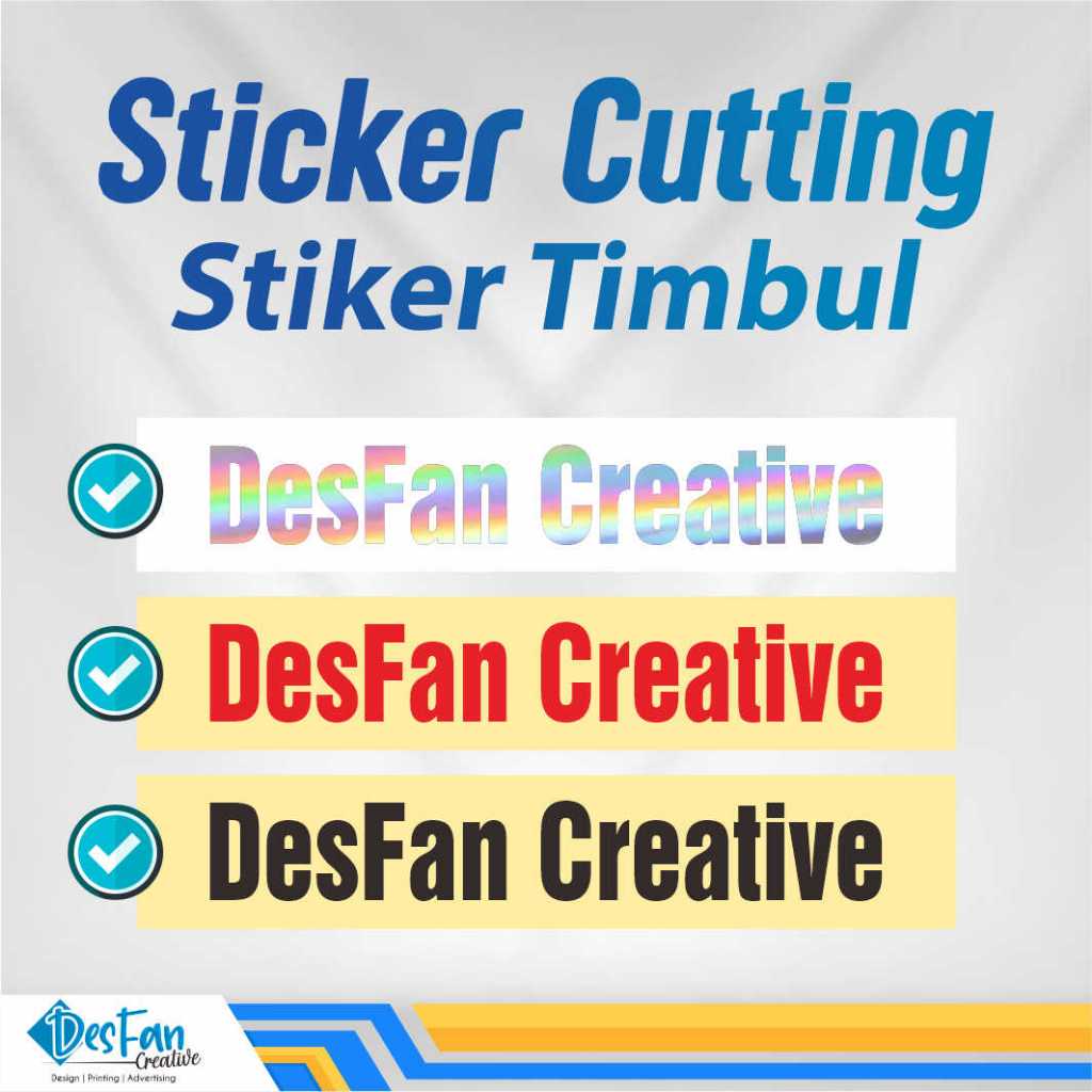 Stiker Nama Custom / Stiker Cutting / Stiker Hologram / Stiker Timbul / Bebas Ganti Nama / Huruf