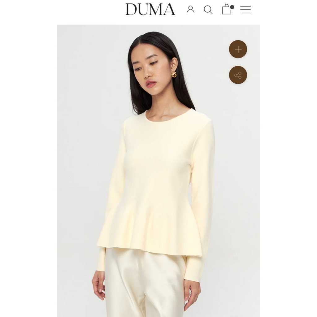 DUMA - Josette top peplum (BNWT)
