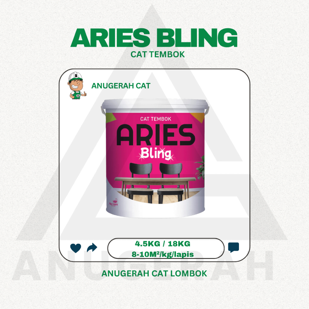 CAT TEMBOK EKONOMIS KENTAL ARIES BLING