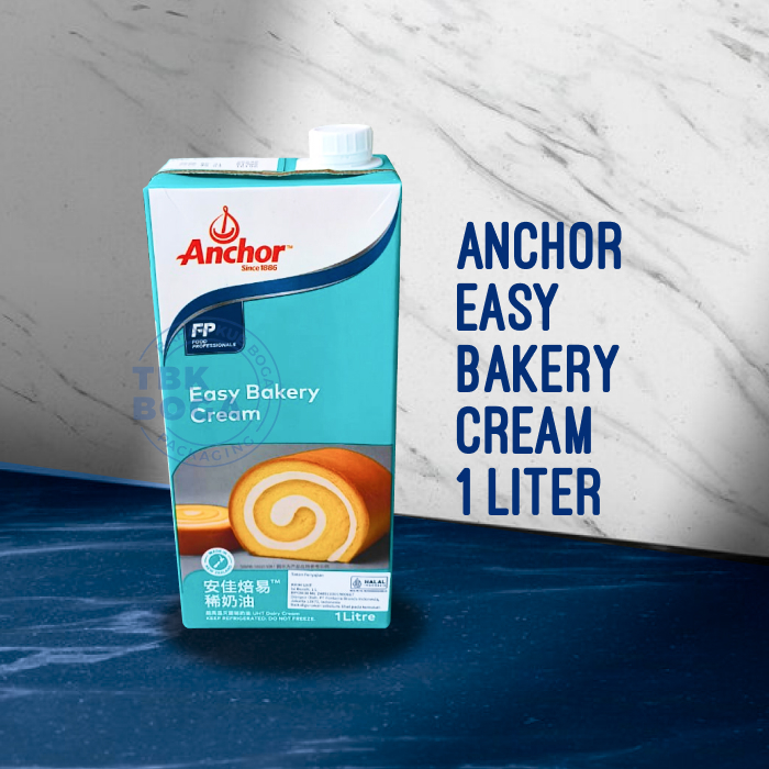 Anchor Easy Bakery ( 1 liter ) Whip Whipping Cream Krim Cair Susu Dairy