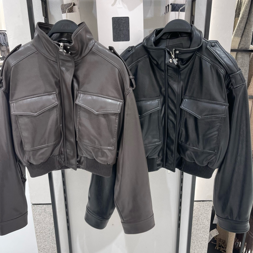 Jaket Leather ZARA Women Jastip (jasa titip)