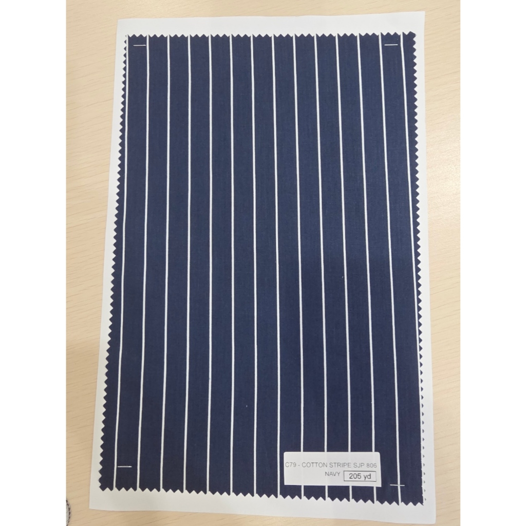 Kain Katun Premium 40s Motif Salur Besar