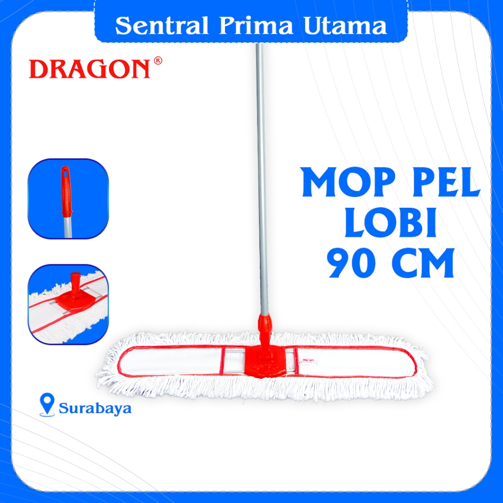 DRAGON Mop Pel Lobi Gagang 135 Cm Pembersih Lantai Cleaning Mop Serbaguna