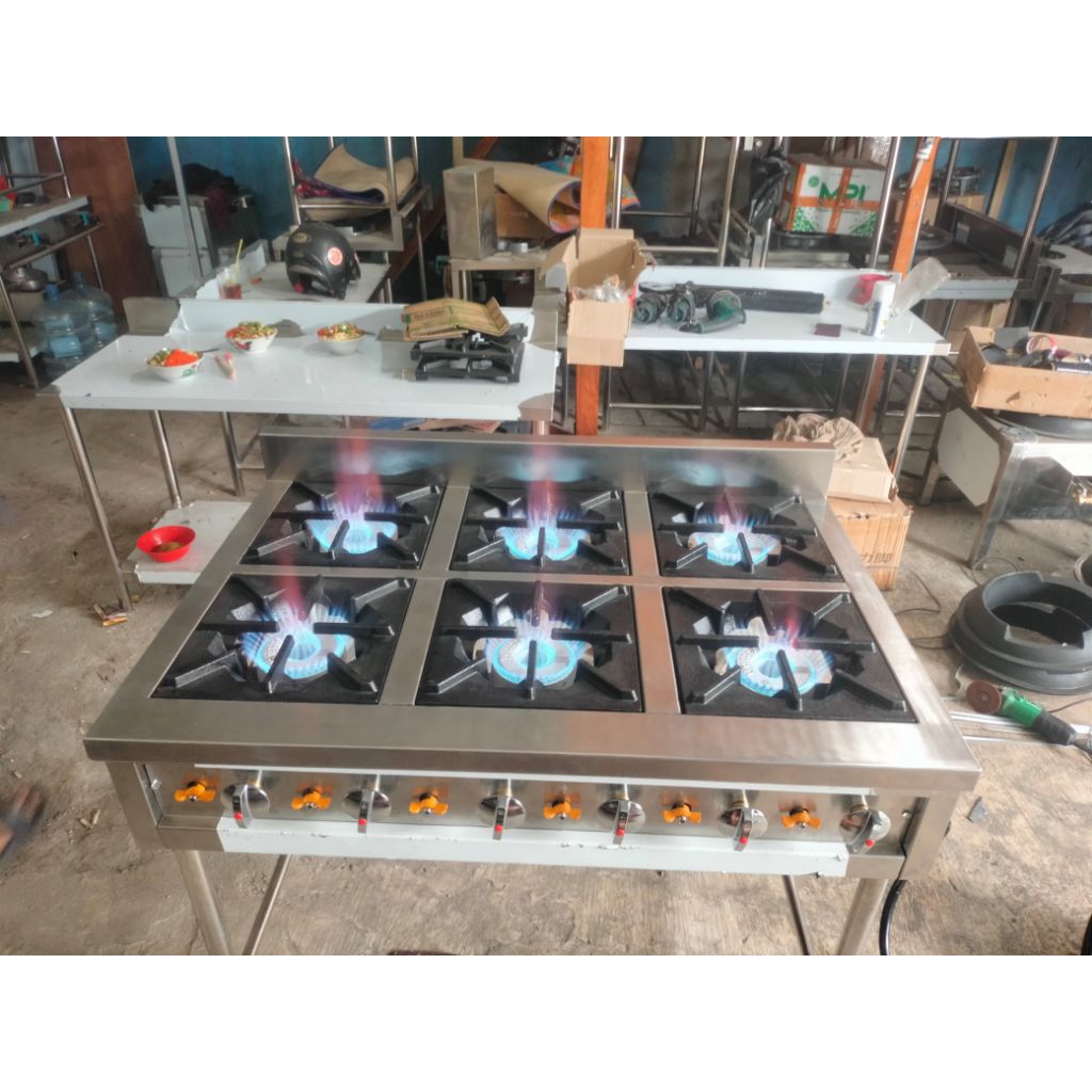 kompor gas 6tungku/kompor stove 6 burner tekanan high presure
