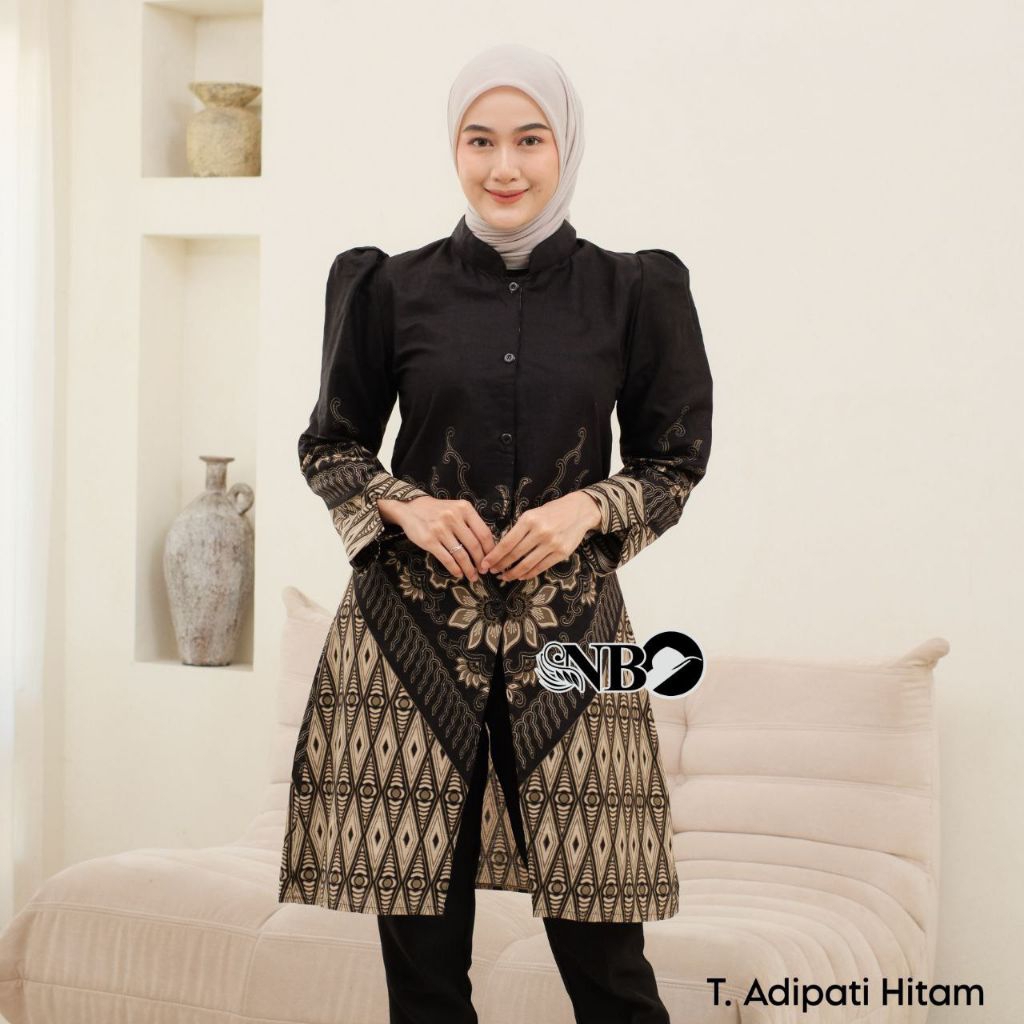 TUNIK BATIK WANITA TERBARU - BATIK TUNIK BOLERO - BATIK TUNIK JUMBO - SERAGAM KANTOR