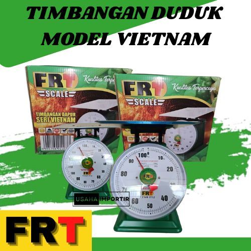 FRT Timbangan Duduk Model Vietnam 100Kg Original/ Timbangan Dapur Manual Jarum/Timbangan Buah Analog