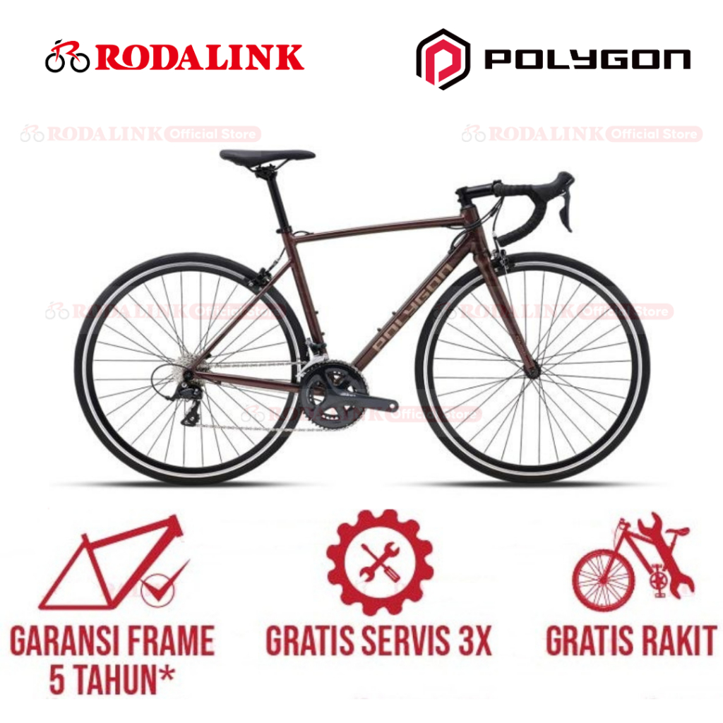 Polygon Sepeda Balap Strattos S3 | Sepeda Road Bike Alloy
