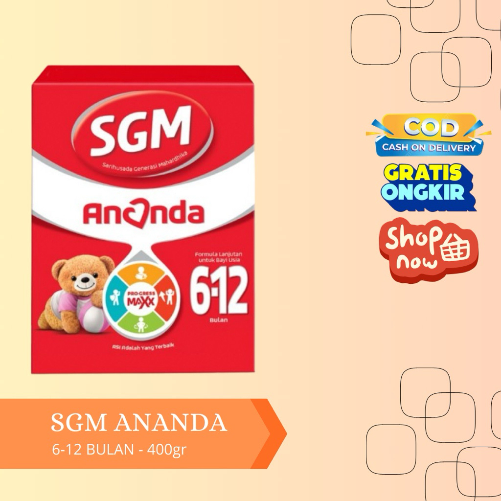 SGM ANANDA 6-12 BULAN | SGM ANANDA 400gr | SUSU FORMULA
