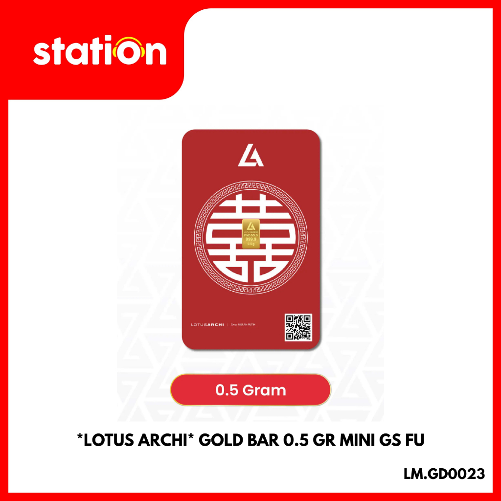 *LOTUS ARCHI* GOLD BAR 0.5 GR MINI GS FU