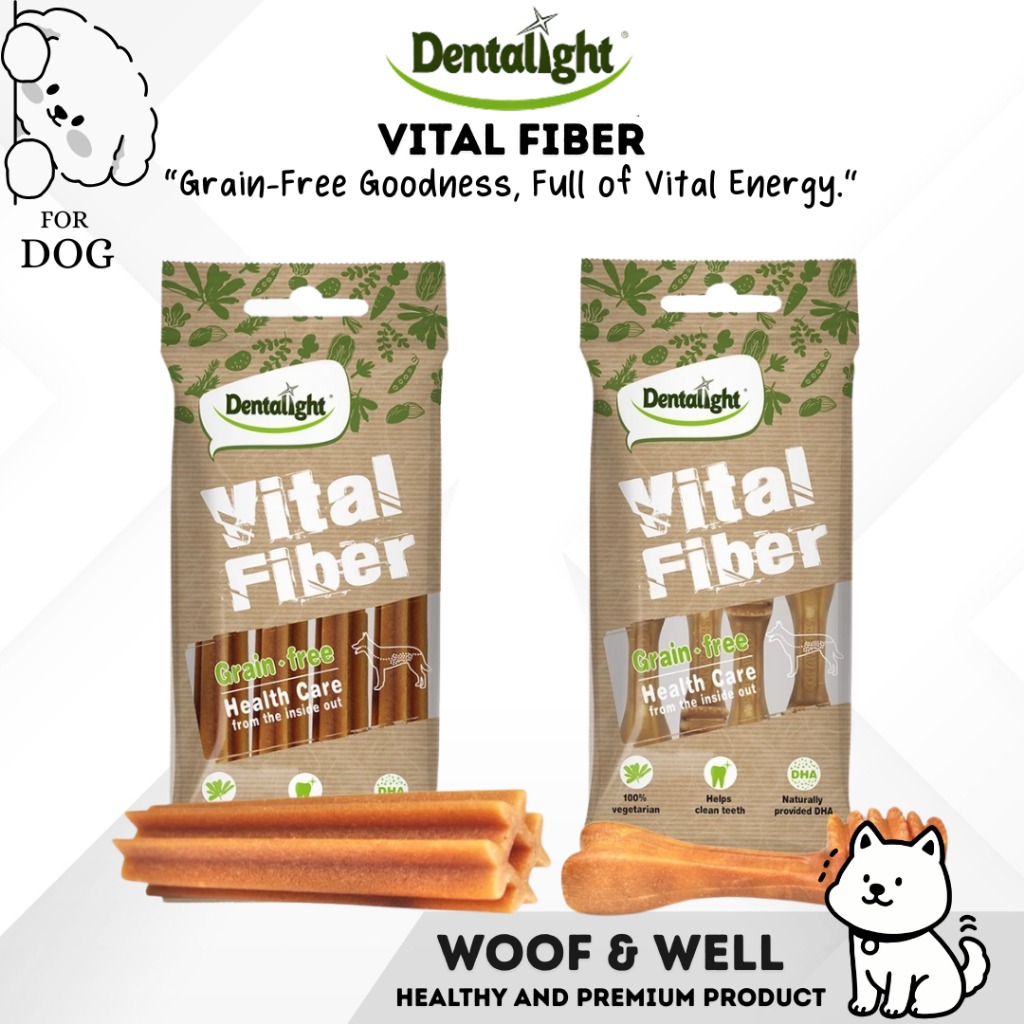 DENTALIGHT VITAL FIBER Snack Anjing 80gr