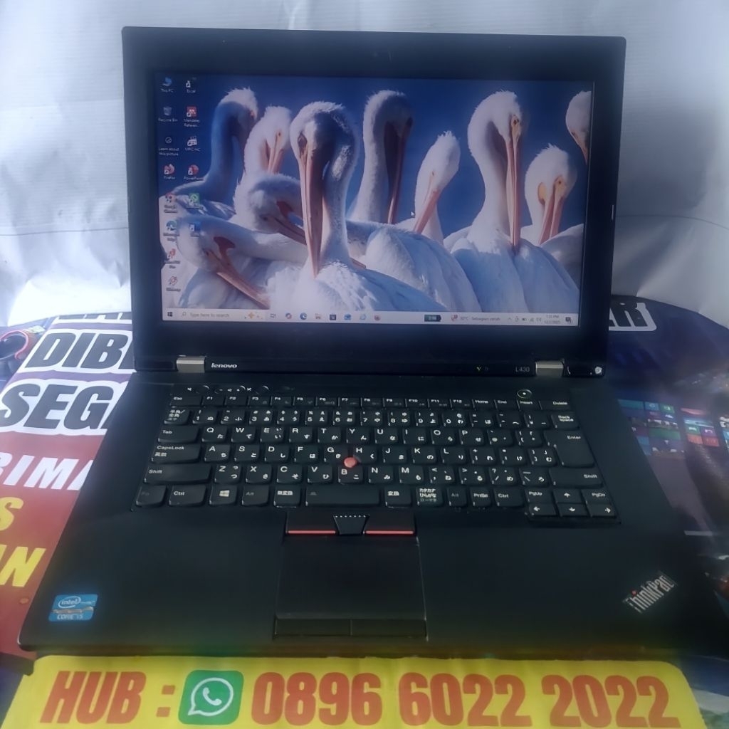 LAPTOP MURAH THINKPAD L430 CORE I5-3230M RAM 4GB HDD 500GB