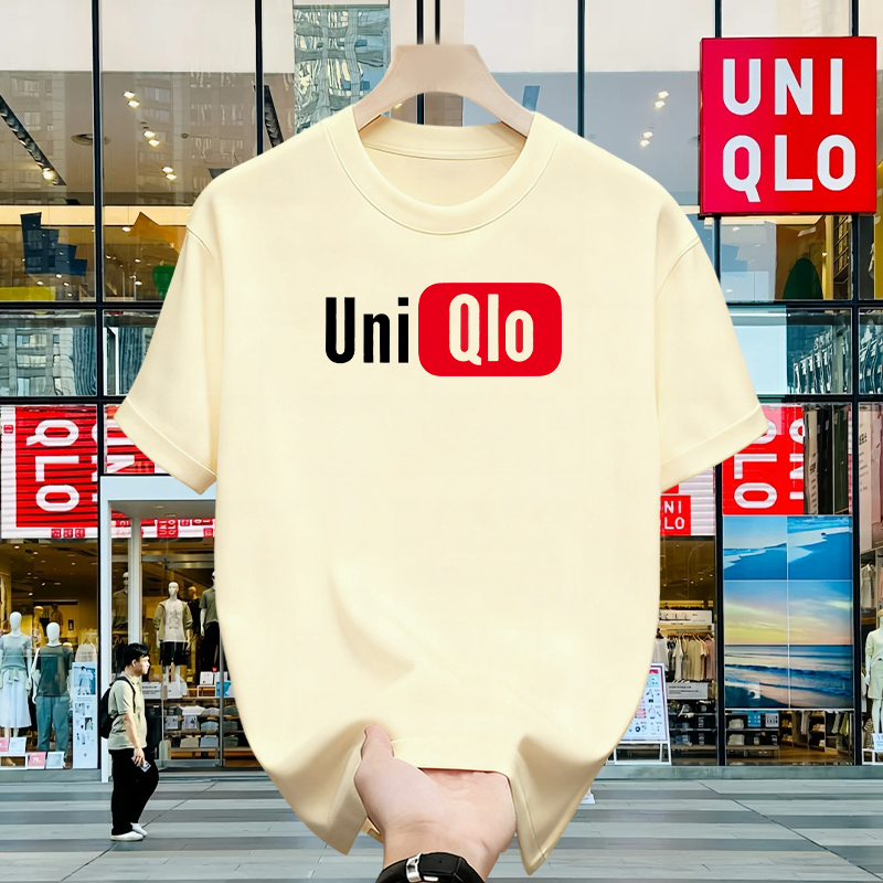100% Original - Uniqlo Kaos 100% Cotton Premium Tshirt Pria Wanita Oversize Lembut