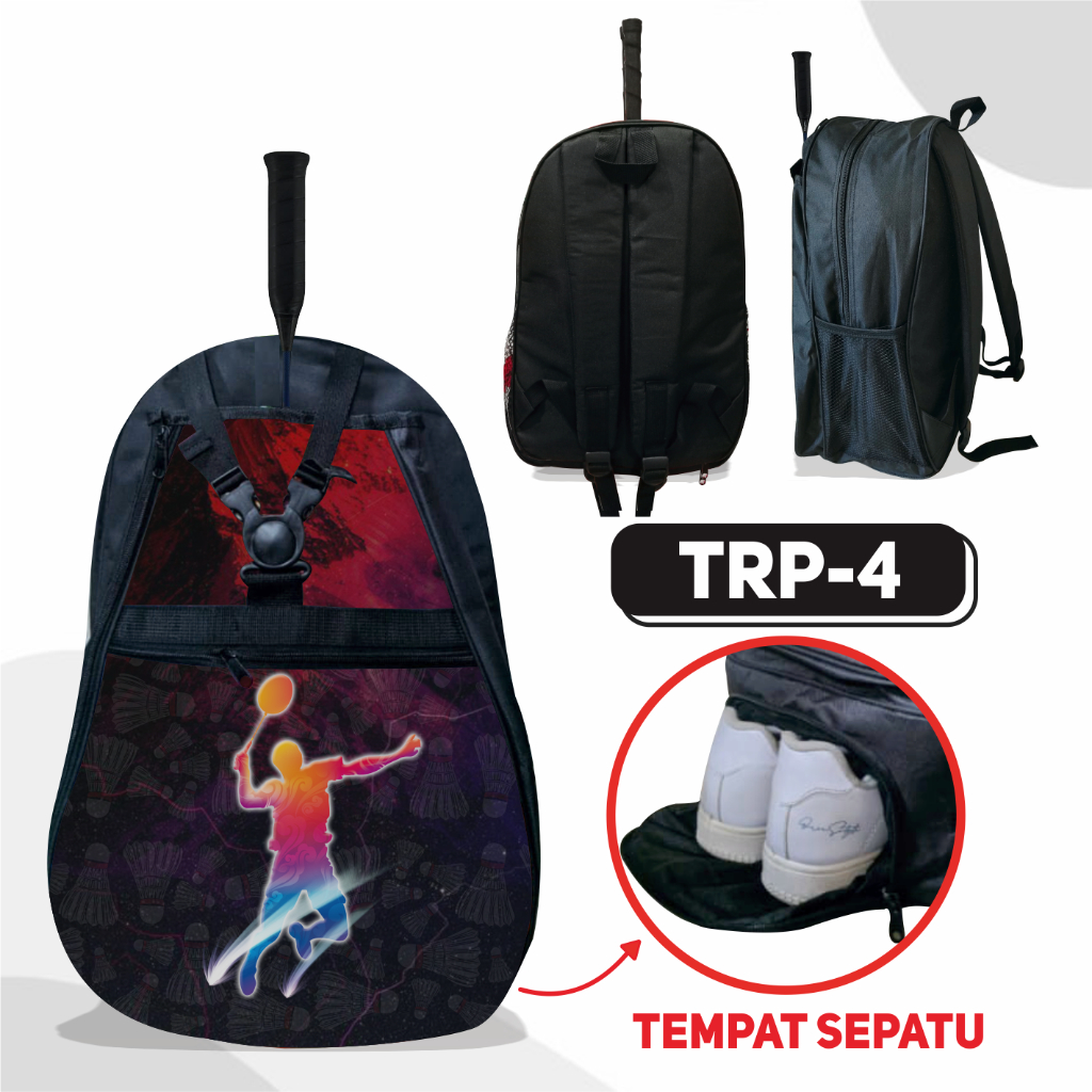 Tas raket badminton tas punggung bulutangkis murah bagpack multibag ransel olahraga tas raket punggu