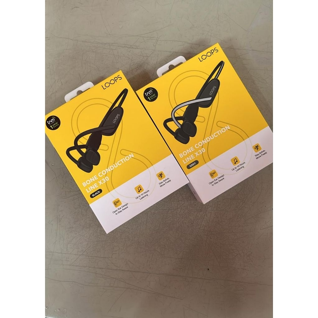 [BARU] LOOPS Bone Conduction Line X30 - Playing Time Up to 10 hours - New Original Segel BNIB - Gara