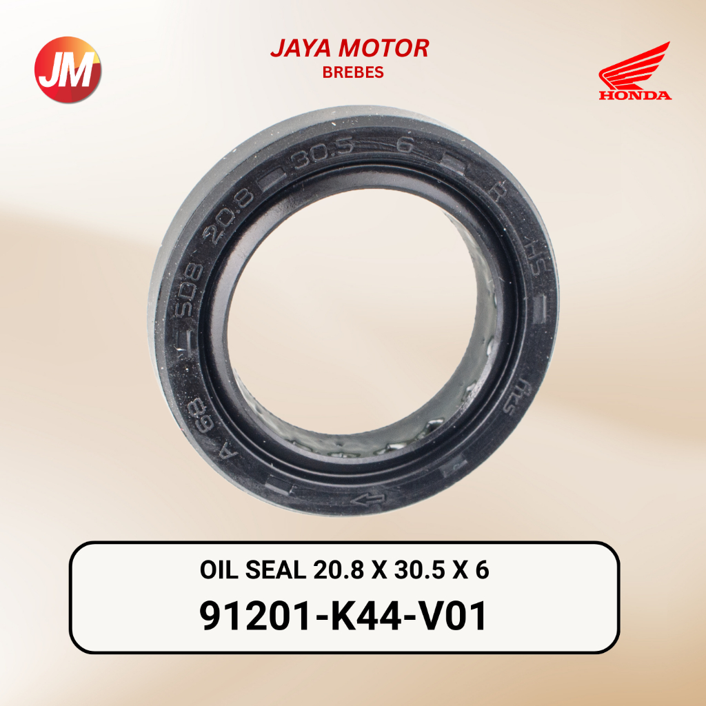 91201-K44-V01 Grosir Oil Seal 20.8x30.5x6 - Magnet BeAT Street Scoopy Vario-110 Genio eSP 91201K44V0