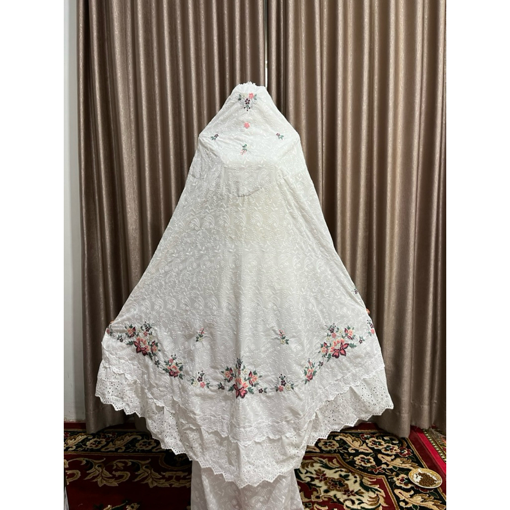 mukena bordiran Bukittinggi,mukena dewasa.mukena premium,mukena suji