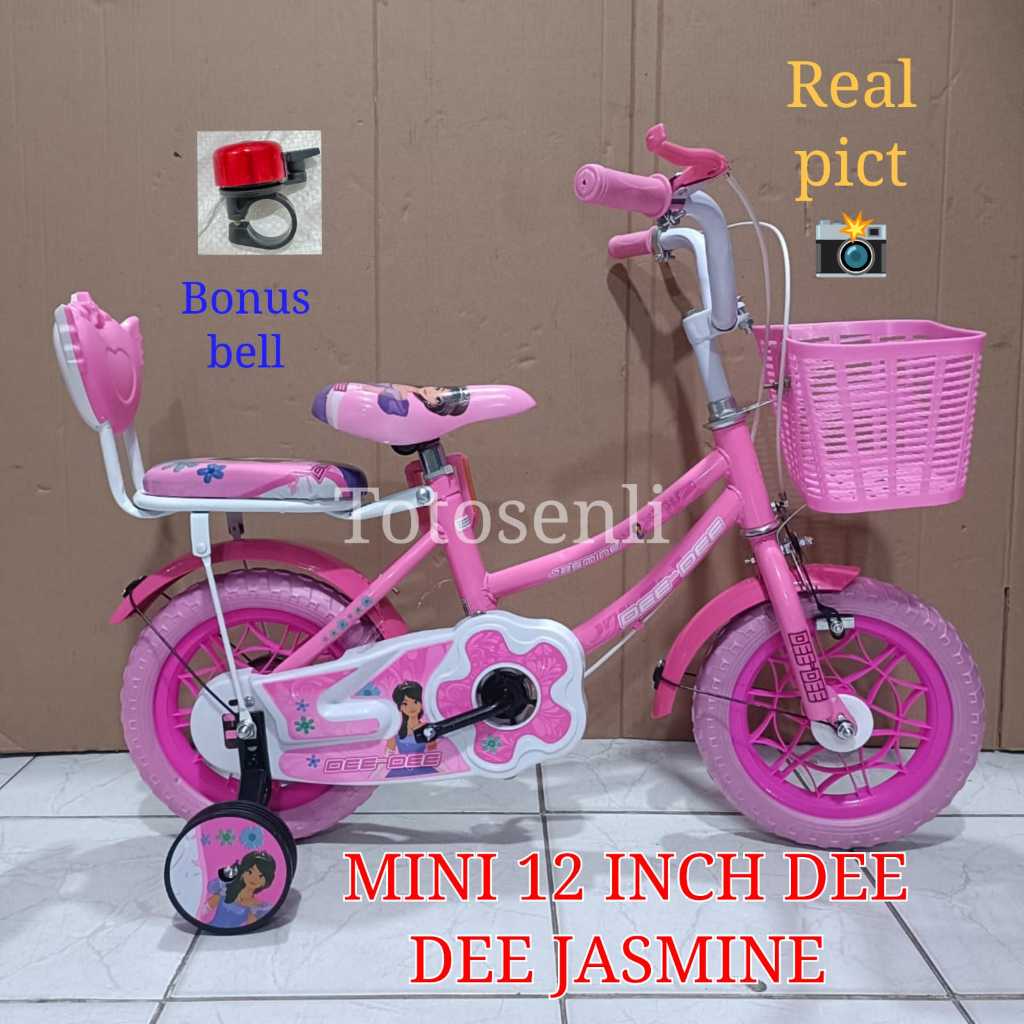 sepeda anak perempuan 12 inch sepeda ban busa sepeda anak bonus bell