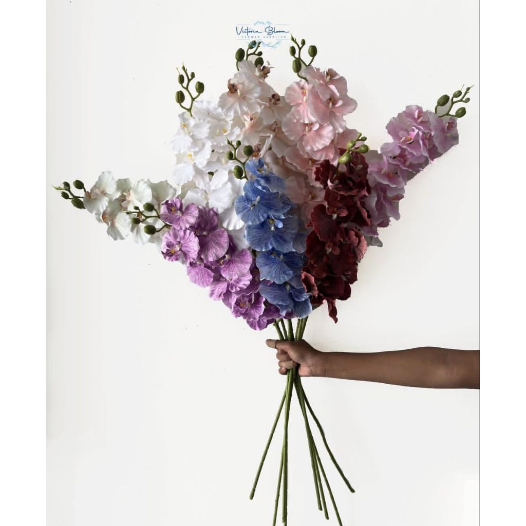 Bunga Anggrek Artificial/Bunga Hias/Bunga Plastik Grosir/Bunga Dekorasi