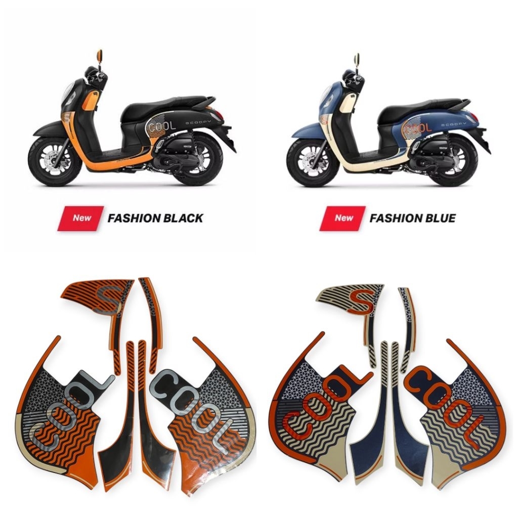 STRIPING LIS BODY MOTOR NEW SCOOPY FASHION COOL TAHUN 2022