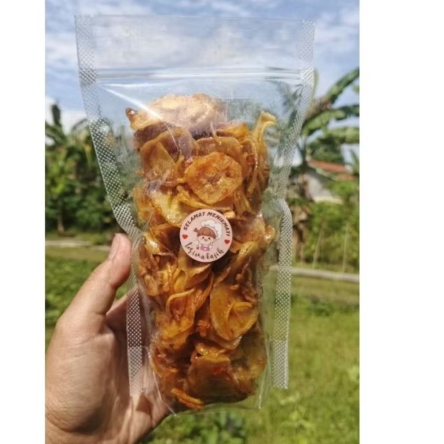 kripik pisang pedas manis